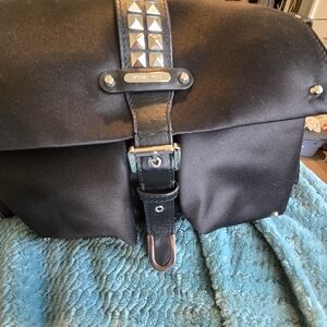 Michael Kors Black Studded Men Or Womens Crossbody